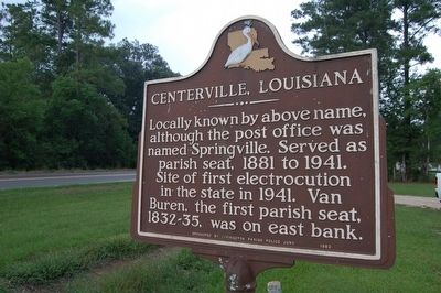 Centerville, Louisiana Marker image. Click for full size.