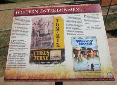 Western Entertainment Marker image. Click for full size.