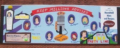 Homemaker Hosts Mural on KMA Radio Station Wall image. Click for full size.