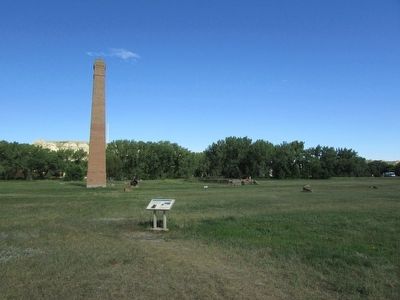 Marker in Medora. Click for full size. Marker in Medora image. Click for full size.