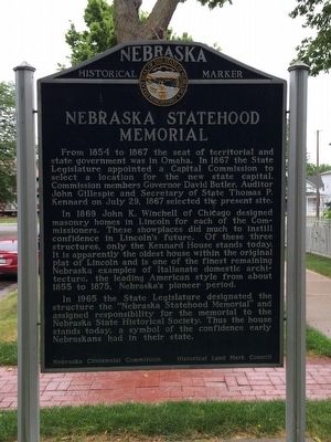 Nebraska Statehood Memorial Marker image. Click for full size.