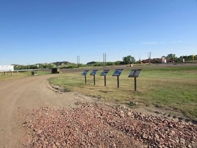 Markers in Medora image. Click for full size.