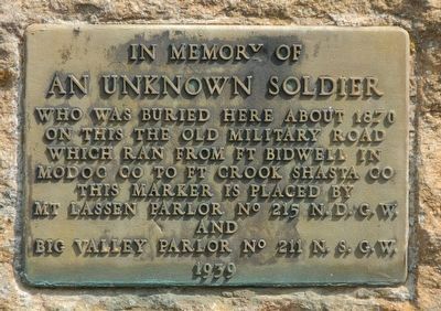 An Unknown Soldier Marker image. Click for full size.