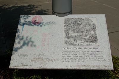 Zachary Taylor Home Site Marker. Click for full size. Zachary Taylor Home Site Marker image. Click for full size.