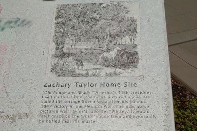 Zachary Taylor Home Site Marker. Click for full size. Zachary Taylor Home Site Marker image. Click for full size.