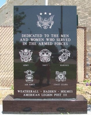 Veterans Memorial Marker. Click for full size. Veterans Memorial Marker image. Click for full size.