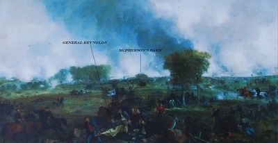 The Battle Opens Marker Painting. Click for full size. The Battle Opens Marker Painting image. Click for full size.