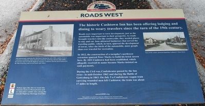 Roads West Marker. Click for full size. Roads West Marker image. Click for full size.