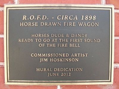 Red Oak Firehouse 1898 Marker image. Click for full size.