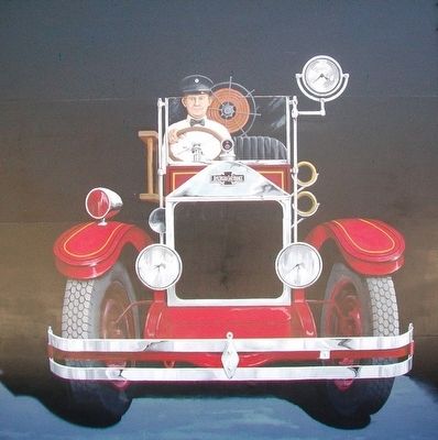 Red Oak Firehouse 1929 Mural image. Click for full size.