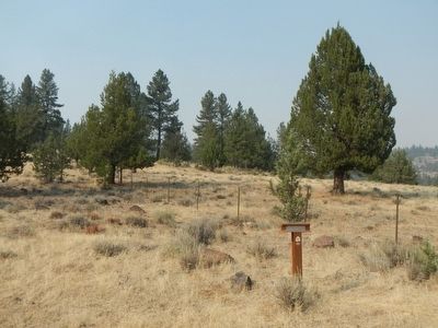 Lassen Trail - Pit River Canyon Marker. Click for full size. Lassen Trail - Pit River Canyon Marker image. Click for full size.