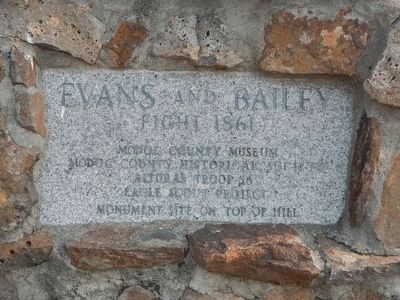 Evans and Bailey Fight 1861 Marker. Click for full size. Evans and Bailey Fight 1861 Marker image. Click for full size.