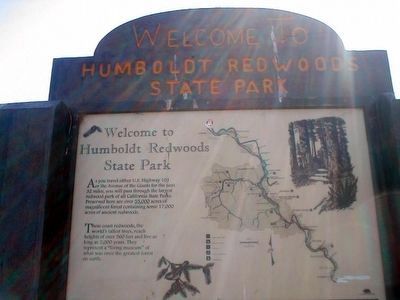 Humboldt Redwoods State Park Top Marker image. Click for full size.