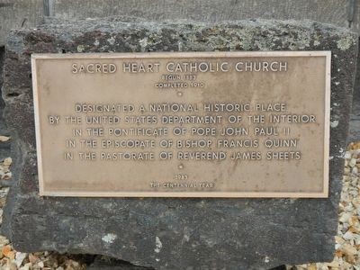 Sacred Heart Catholic Church Marker image. Click for full size.