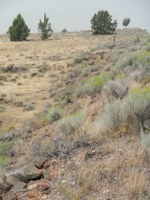 Applegate Trail - Descent to Goose Lake Marker. Click for full size. Applegate Trail - Descent to Goose Lake Marker image. Click for full size.