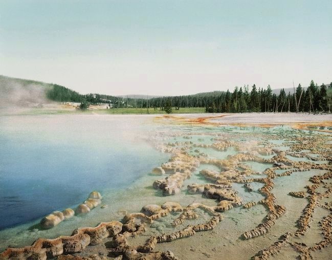 <i>Sapphire Pool, Yellowstone National Park</i> image. Click for full size.