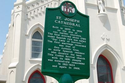 St. Joseph Cathedral Marker image. Click for full size.