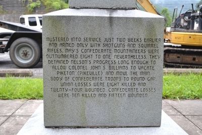 The Battle of Ivy Mountain Marker Inscription. Click for full size. The Battle of Ivy Mountain Marker Inscription image. Click for full size.