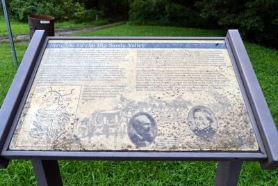Struggle for the Big Sandy Valley Marker. Click for full size. Struggle for the Big Sandy Valley Marker image. Click for full size.