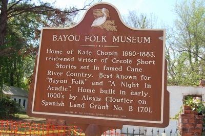 Bayou Folk Museum Marker image. Click for full size.