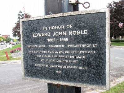 In Honor of Edward John Noble Marker image. Click for full size.