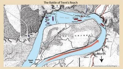 The Battle of Trent's Reach Map image. Click for full size.