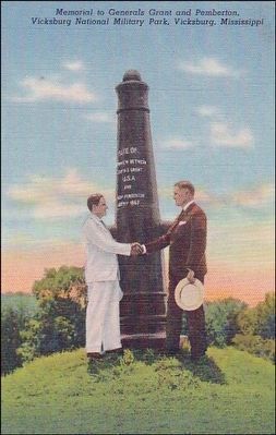 <i>Memorial to General's Grant and Pemberton...</i> image. Click for full size.