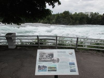 Marker & American Rapids. Click for full size. Marker & American Rapids image. Click for full size.
