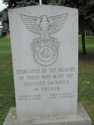 City of Tonawanda Vietnam Memorial image. Click for full size.