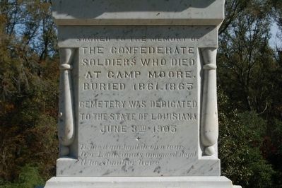Confederate Soldier Memorial Marker. Click for full size. Confederate Soldier Memorial Marker image. Click for full size.