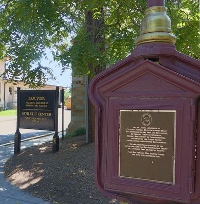 Washington National Cathedral Marker. Click for full size. Washington National Cathedral Marker image. Click for full size.