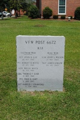 VFW Post 6672 KIA Monument Marker. Click for full size. VFW Post 6672 KIA Monument Marker image. Click for full size.
