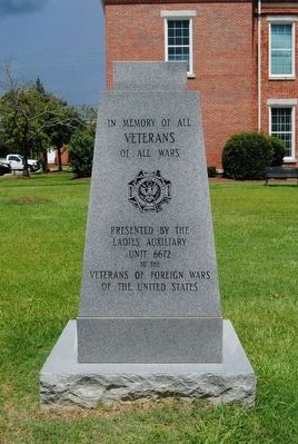 VFW Veterans Monument Marker. Click for full size. VFW Veterans Monument Marker image. Click for full size.