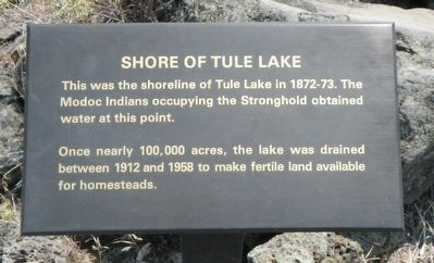 Shore of Tule Lake Marker image. Click for full size.