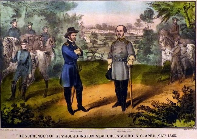The Surrender of Genl. Joe Johnston near Greensboro, N.C. April 26th, 1865 image. Click for full size.