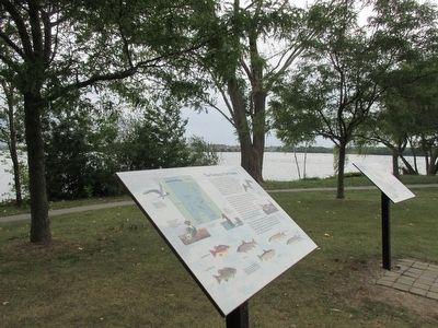 Parting of the Waters & The Niagara Portage Markers. Click for full size. Parting of the Waters & The Niagara Portage Markers image. Click for full size.