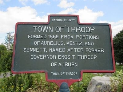 Town of Throop Marker image. Click for full size.