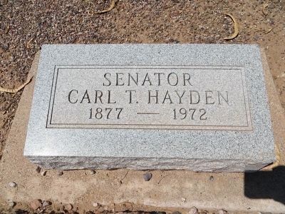 Carl Trumball Hayden grave image. Click for full size.