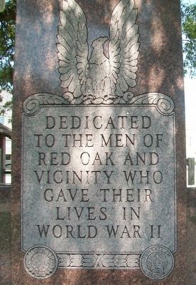 World War II Memorial Marker. Click for full size. World War II Memorial Marker image. Click for full size.