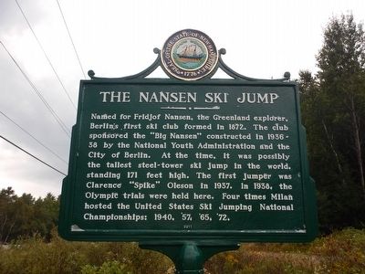 The Nansen Ski Jump Marker image. Click for full size.