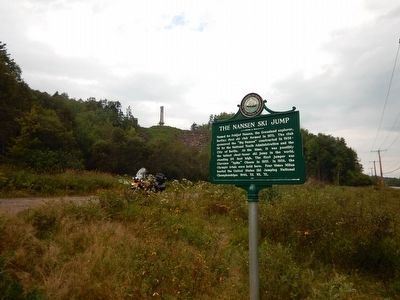 Wideview of The Nansen Ski Jump Marker. Click for full size. Wideview of The Nansen Ski Jump Marker image. Click for full size.