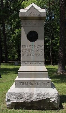 5th Indiana Battery Marker. Click for full size. 5th Indiana Battery Marker image. Click for full size.