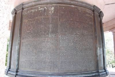 New York Peace Monument (inner plaque #3) image. Click for full size.
