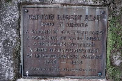 Captain Robert Bean Grave Marker #1. Click for full size. Captain Robert Bean Grave Marker #1 image. Click for full size.