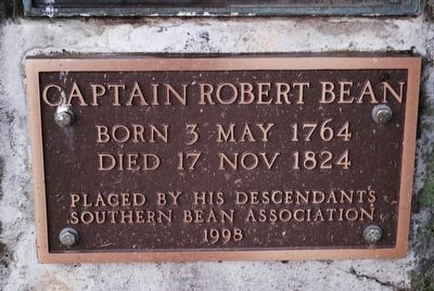 Captain Robert Bean Grave Marker #2 image. Click for full size.