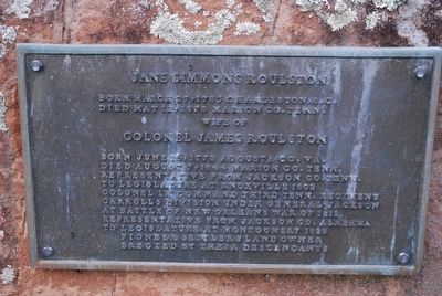 Colonel James Roulston Marker. Click for full size. Colonel James Roulston Marker image. Click for full size.
