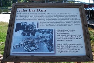 Hales Bar Dam Marker image. Click for full size.