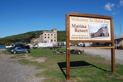 Hales Bar Dam Marker. Click for full size. Hales Bar Dam Marker image. Click for full size.