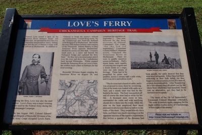 Love's Ferry Marker image. Click for full size.