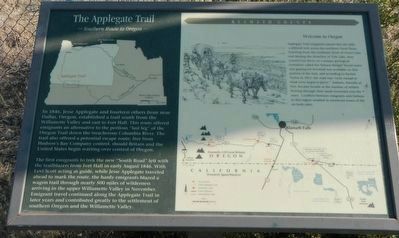 Applegate Trail Marker image. Click for full size.